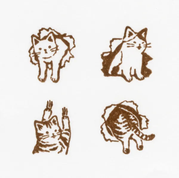 Pranks on the Edge Rubber Stamp Set - Cat