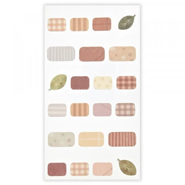 Mattari Animals Sticker Sheet (Night) - Shimaenaga Long-tailed Tit