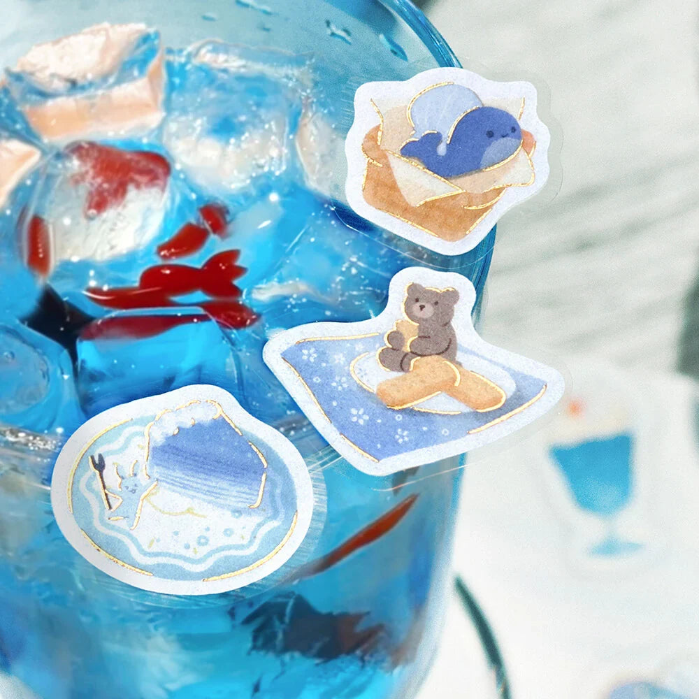 Afternoon Tea Party Foil-stamped Flake Seal - Have a Rest - Techo Treats
