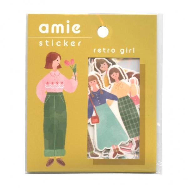 Amie Sticker - Retro Girl - Techo Treats