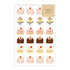 AOYOSHI Food x Animal Sticker - 022 Strawberry Dessert Bear - Techo Treats