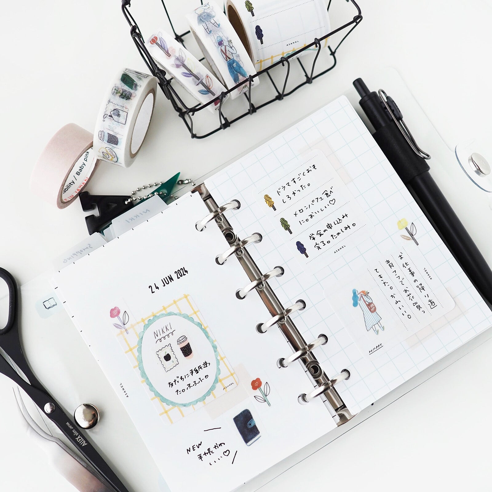 ASANEL Roll Sticky Notes - Enjoy Your Planner - Techo Treats