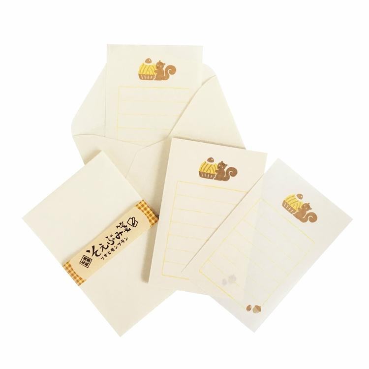 Autumn Limited Mini Letter Set - Montblanc - Furukawa Shiko - Default Title by Techo Treats Stationery
