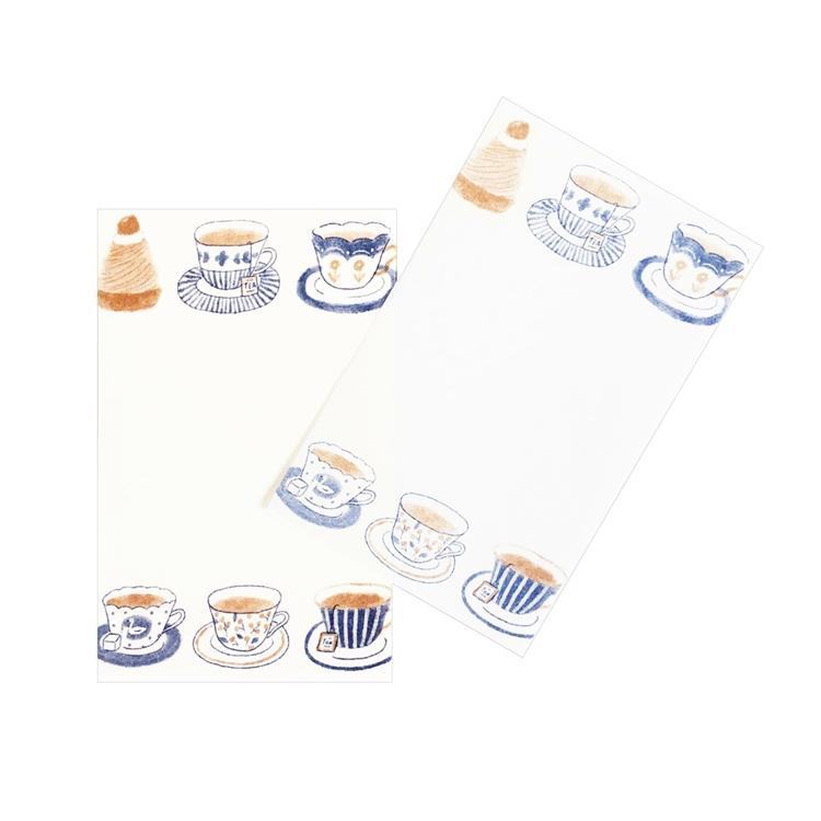 Autumn Limited Mino Washi Letter Set - Tea Time - Furukawa Shiko - Default Title by Techo Treats Stationery