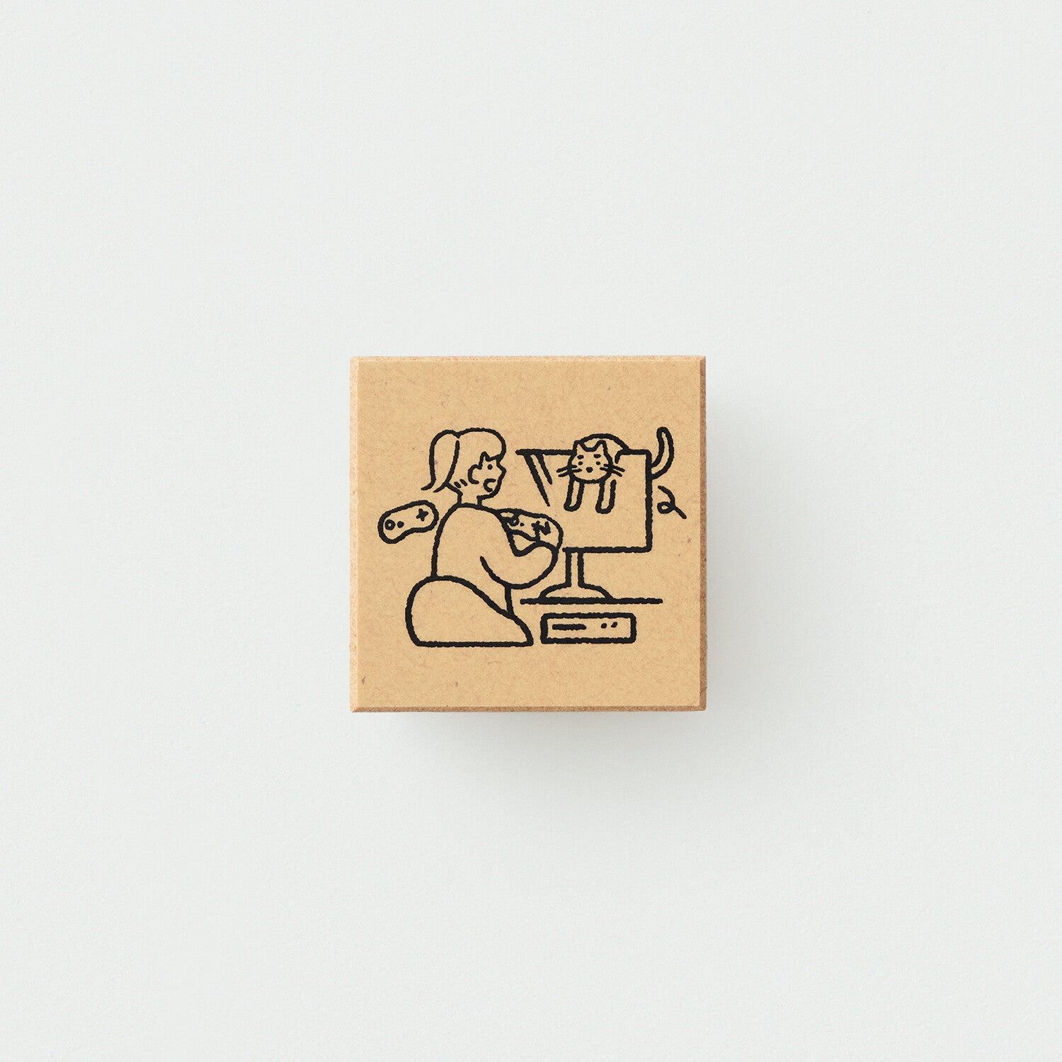 Beverly Sankakeru Currently on Vacation Rubber Stamp - Gaming - Default Title by Techo Treats Stationery
