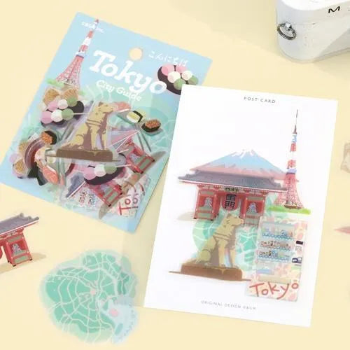 BGM City Guide Clear Sticker - Tokyo - Default Title by Techo Treats Stationery
