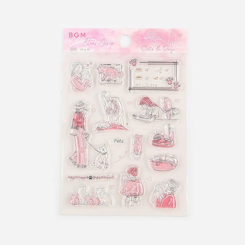 BGM Clear Stamp - How to Spend Your Holiday - Pets - Default Title by Techo Treats Stationery