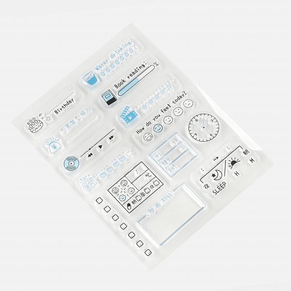 BGM Clear Stamp - Record - Life - Default Title by Techo Treats Stationery