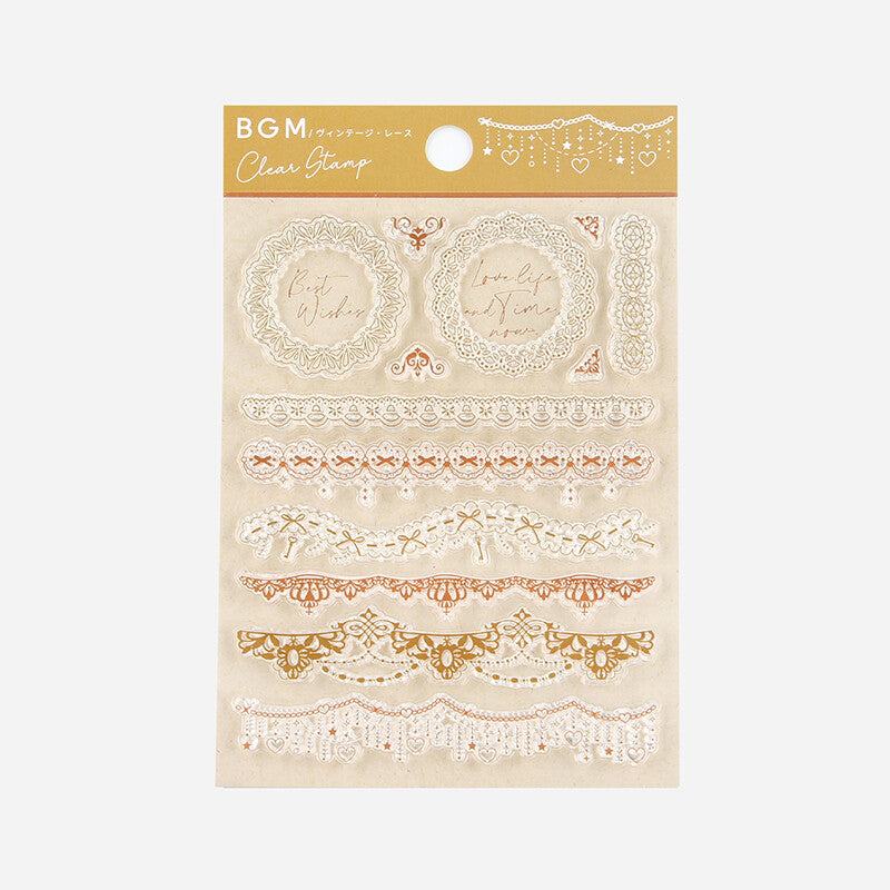 BGM Clear Stamp - Vintage - Lace - Default Title by Techo Treats Stationery
