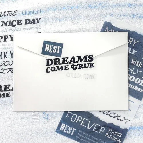 BGM Collage Seal Foil-stamped Planner Sticker - Message - Default Title by Techo Treats Stationery