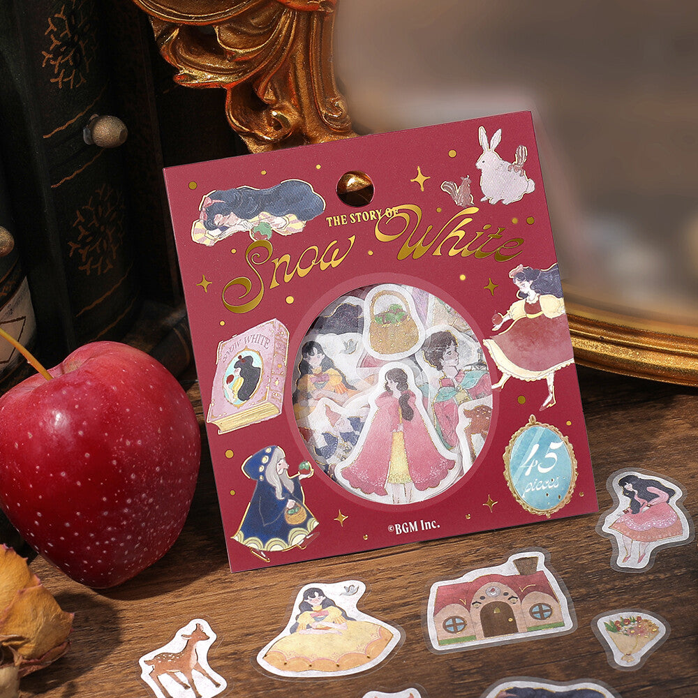 BGM Fairy Tale Foil-stamped Flake Seal - Red - Default Title by Techo Treats Stationery