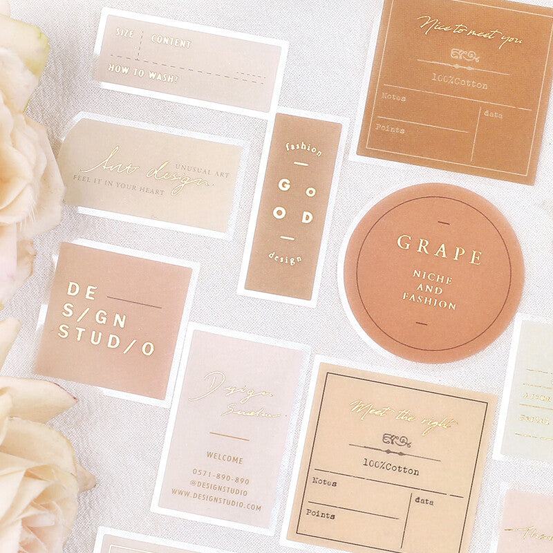 BGM Healing Time Foil-stamped Large Size Flake Seal - Cotton - Default Title by Techo Treats Stationery