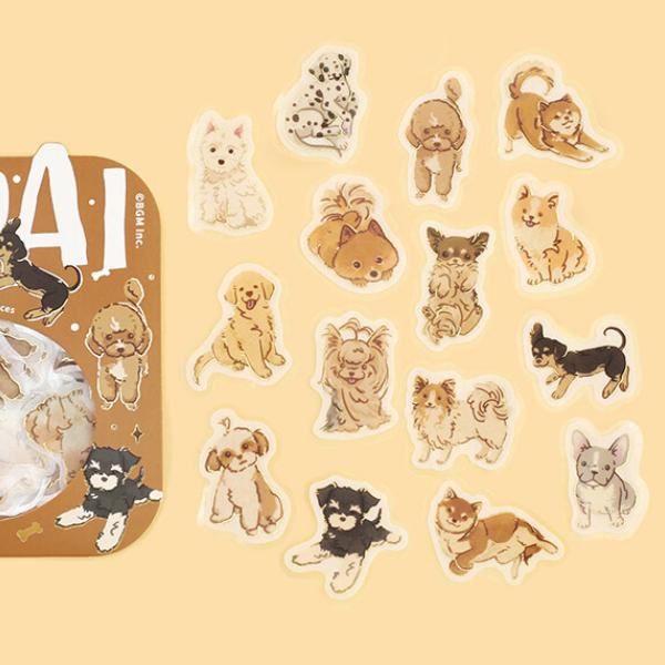 BGM IPPAI Deco Sticker - Full of Dogs - Default Title by Techo Treats Stationery