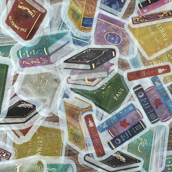BGM IPPAI Deco Sticker - Full of Old Books - Default Title by Techo Treats Stationery