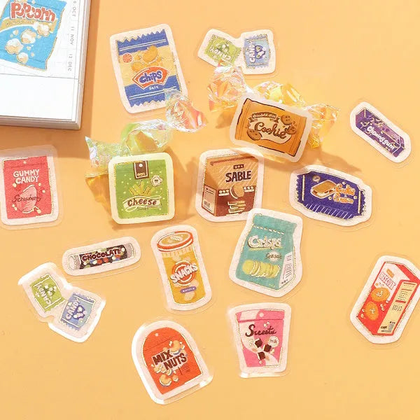 BGM IPPAI Deco Sticker Vol.2 - Full of Snacks - Default Title by Techo Treats Stationery