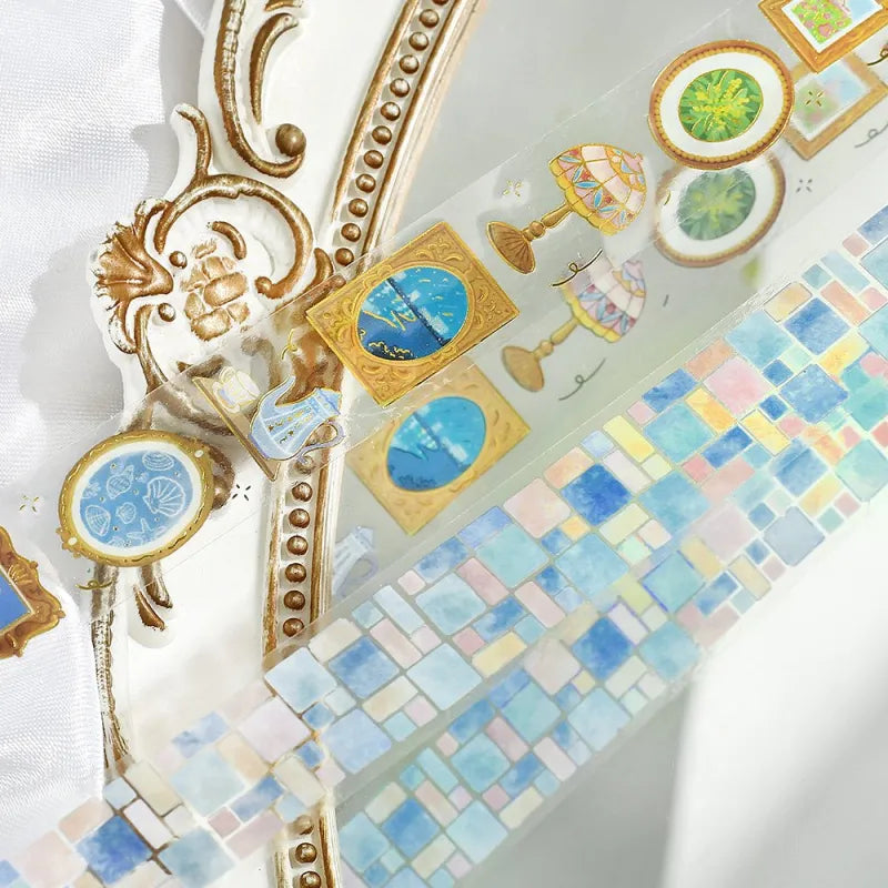 BGM LIFE Series Foil-stamped Clear Tape 20mm - Decorative Painting