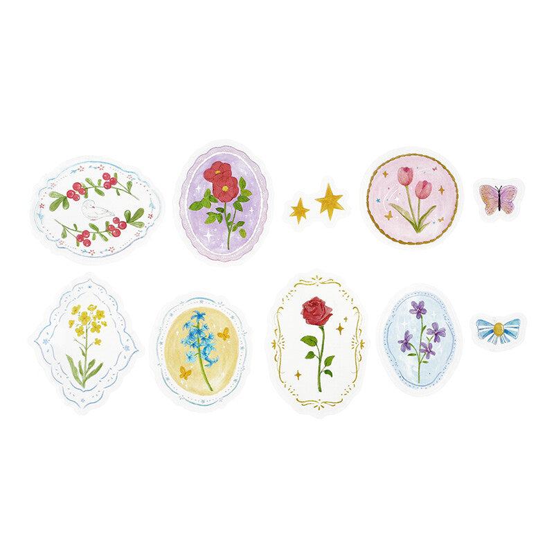 BGM Maiden Brooch Clear Seal - Flower - Default Title by Techo Treats Stationery