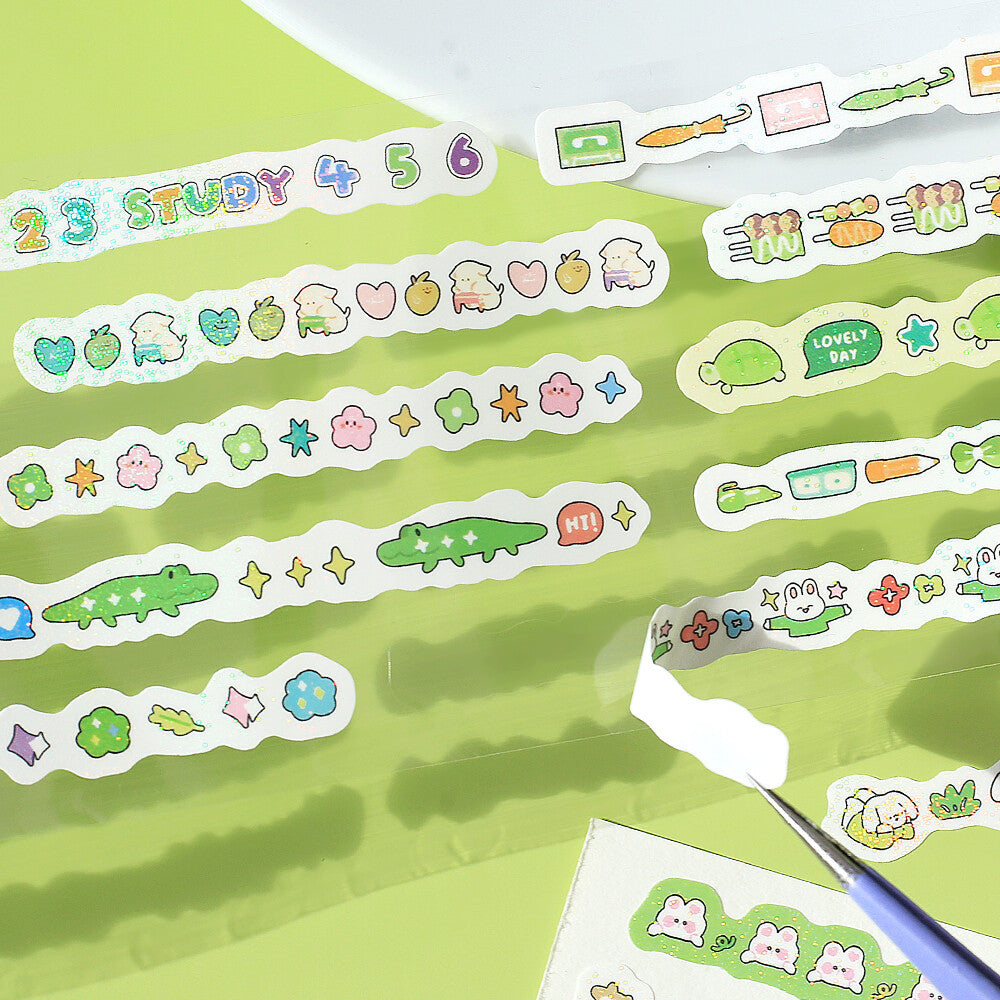 BGM mini LINEA Roll Sticker - Green - Default Title by Techo Treats Stationery
