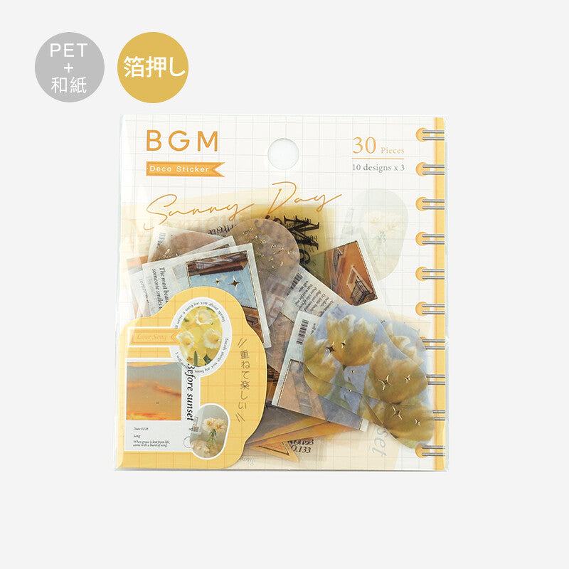 BGM Mix Seal Photo Flake Stickers - Sunny Day - Default Title by Techo Treats Stationery