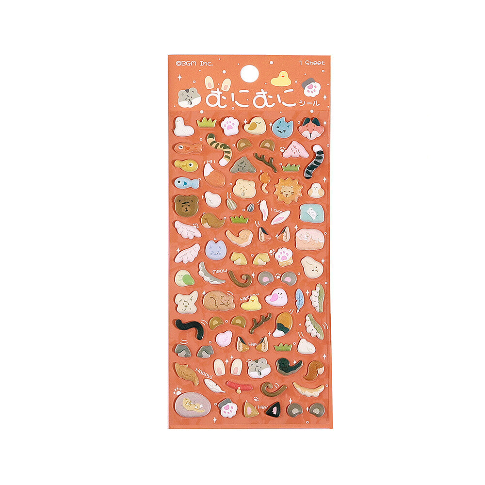 BGM Muni Muni Squishy Sticker - Mini Animal - Default Title by Techo Treats Stationery