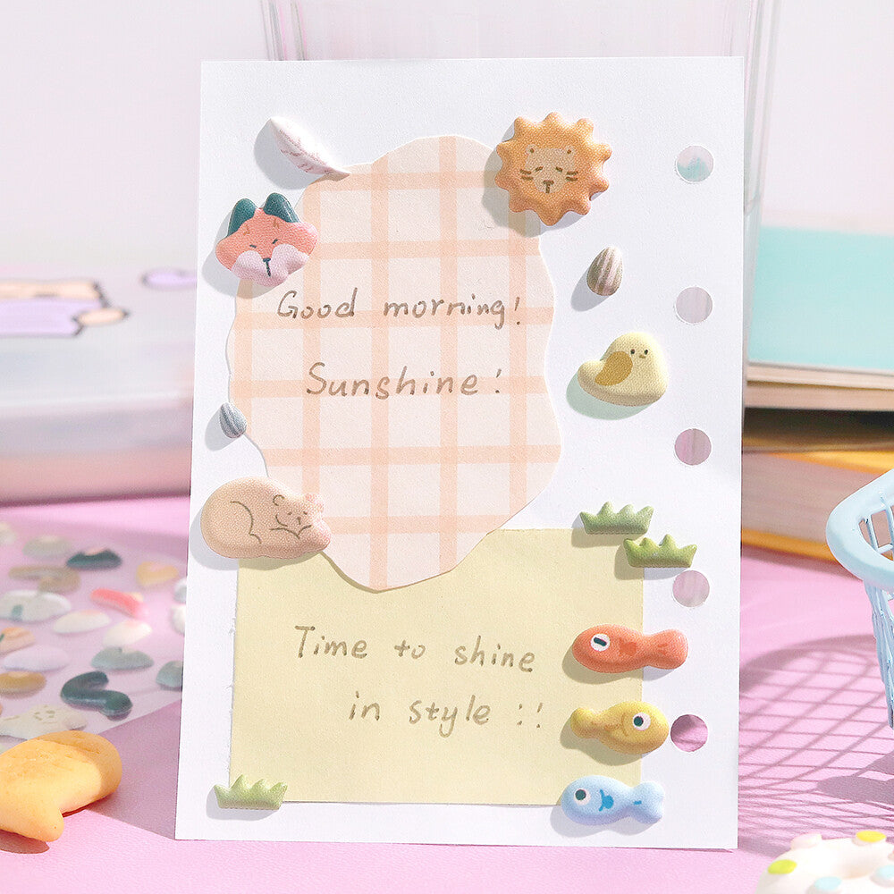 BGM Muni Muni Squishy Sticker - Mini Animal - Default Title by Techo Treats Stationery
