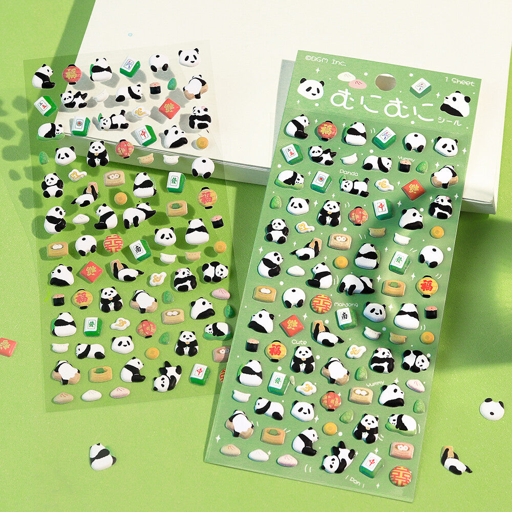 BGM Muni Muni Squishy Sticker - Mini Panda - Default Title by Techo Treats Stationery
