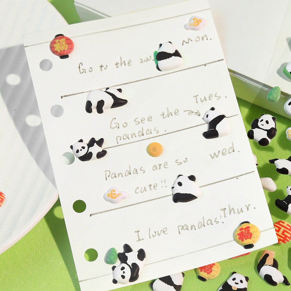 BGM Muni Muni Squishy Sticker - Mini Panda - Default Title by Techo Treats Stationery