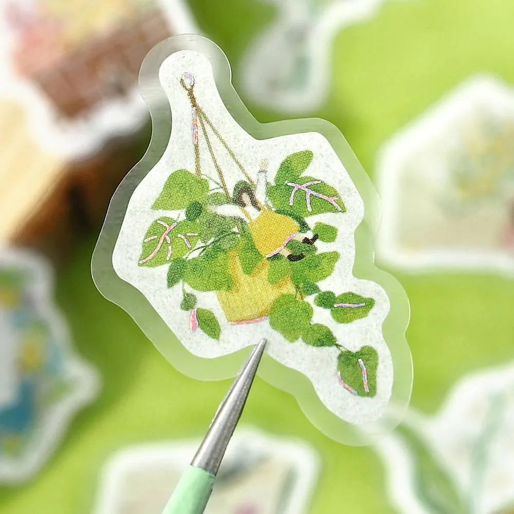BGM Petit Story Foil-stamped Flake Seal - Garden