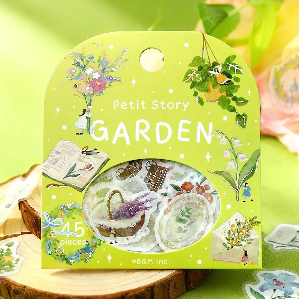 BGM Petit Story Foil-stamped Flake Seal - Garden