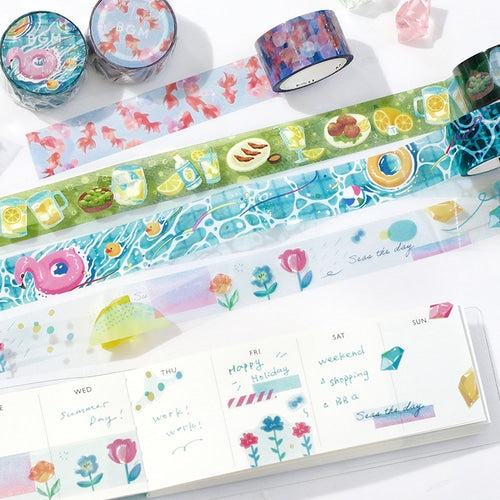 BGM Summer Limited Clear Tape 20mm - Goldfish Bowl - Default Title by Techo Treats Stationery
