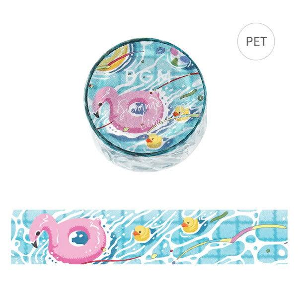 BGM Summer Limited Clear Tape 20mm - Pool - Default Title by Techo Treats Stationery