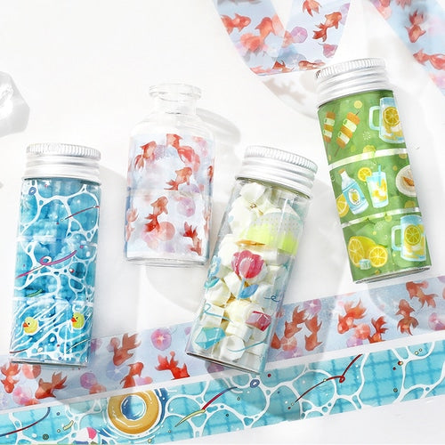BGM Summer Limited Clear Tape 20mm - Pool - Default Title by Techo Treats Stationery