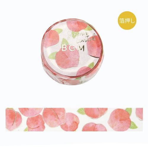 BGM Summer Limited Masking Tape 15mm - Summer Peach - Default Title by Techo Treats Stationery