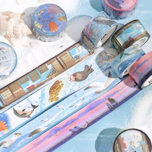 BGM Summer Limited Masking Tape 20mm - Seaside Cat - Default Title by Techo Treats Stationery