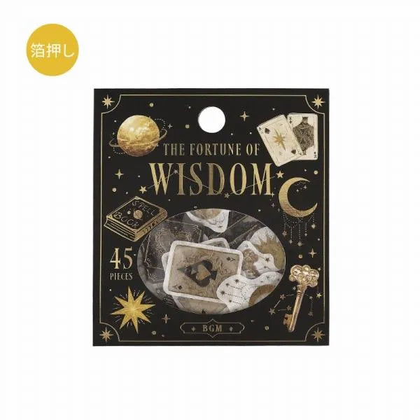 BGM The Fourtune of Wisdom Foil-stamped Washi Flake Seal - Default Title by Techo Treats Stationery