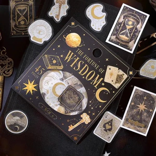 BGM The Fourtune of Wisdom Foil-stamped Washi Flake Seal - Default Title by Techo Treats Stationery