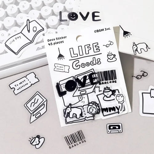 BGM YURUKU IKO-YO Mixed Flake Seal - Life Goods - Default Title by Techo Treats Stationery