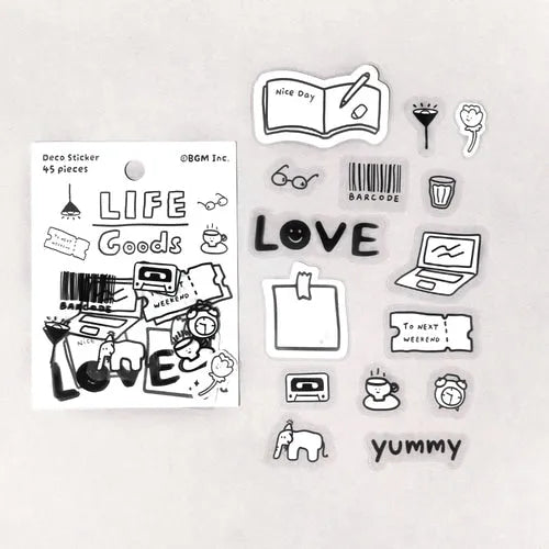 BGM YURUKU IKO-YO Mixed Flake Seal - Life Goods - Default Title by Techo Treats Stationery