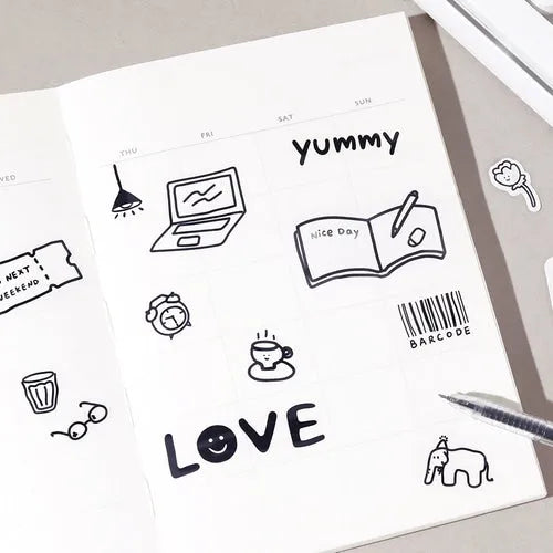 BGM YURUKU IKO-YO Mixed Flake Seal - Life Goods - Default Title by Techo Treats Stationery