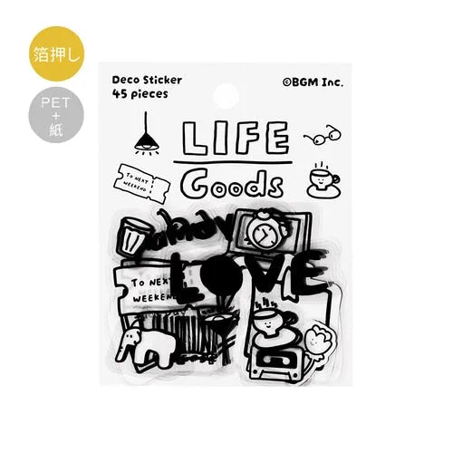 BGM YURUKU IKO-YO Mixed Flake Seal - Life Goods - Default Title by Techo Treats Stationery