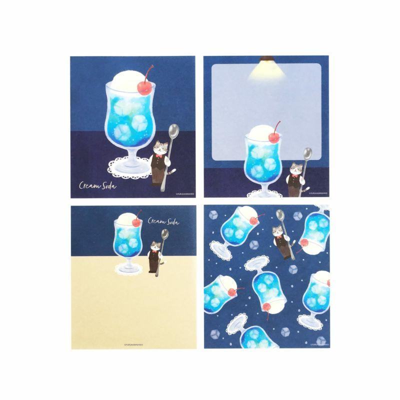 Cafe Moon Memo Pad - Cream Soda - Furukawa Shiko - Default Title by Techo Treats Stationery