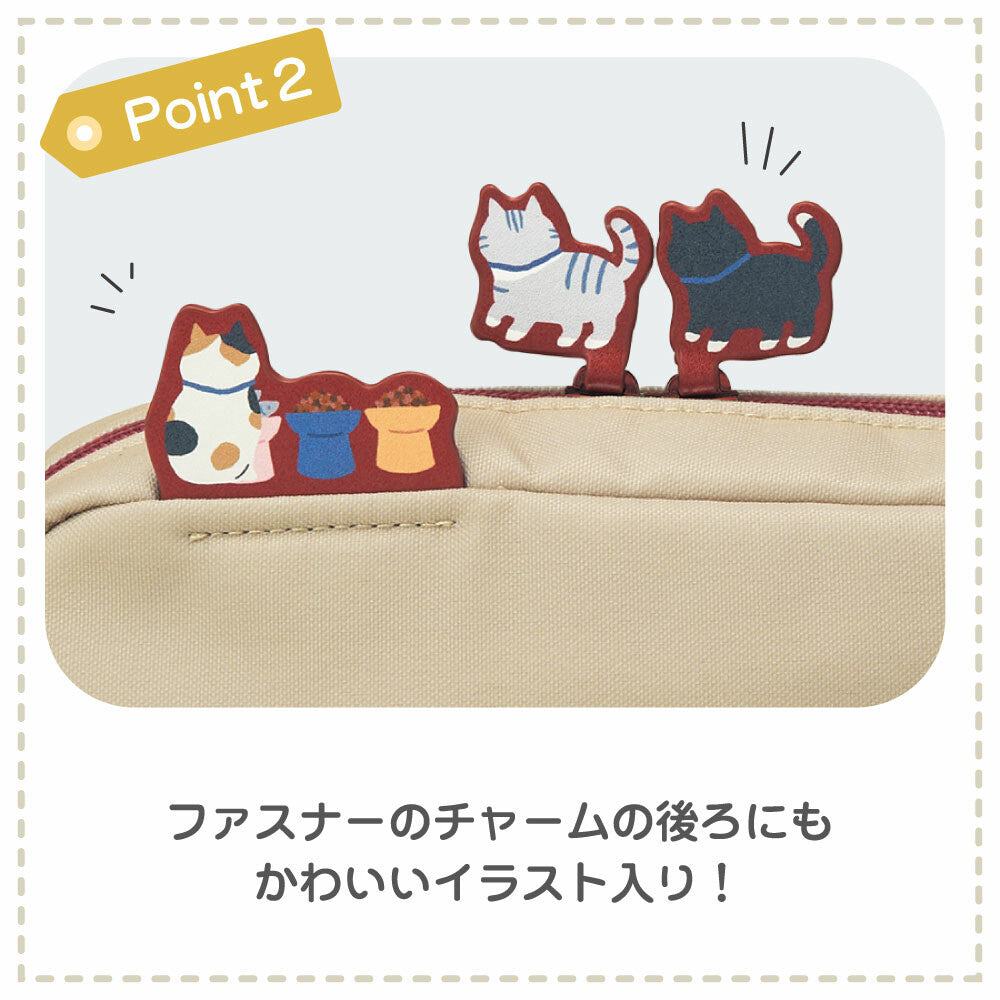 Cat Scene 13" Laptop Carrying Sleeve - Biscuit Beige - Techo Treats