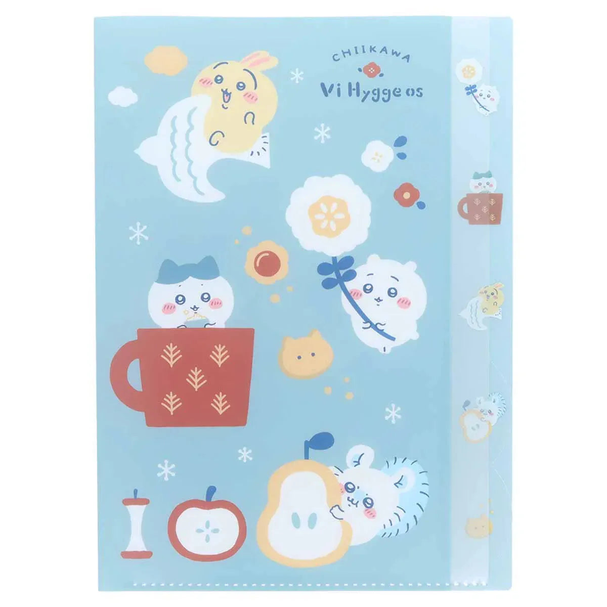 Chiikawa A4 Die-cut 5-Pocket Clear File - Relaxing - Sun-Star Stationery - Default Title by Techo Treats Stationery