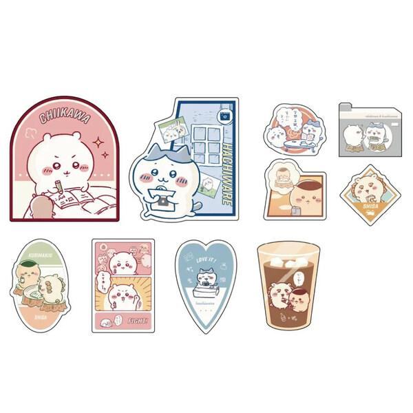 Chiikawa Vol.10 Peel-and-stick Large Sticker Set - Pink - Sun-Star Stationery - Default Title by Techo Treats Stationery