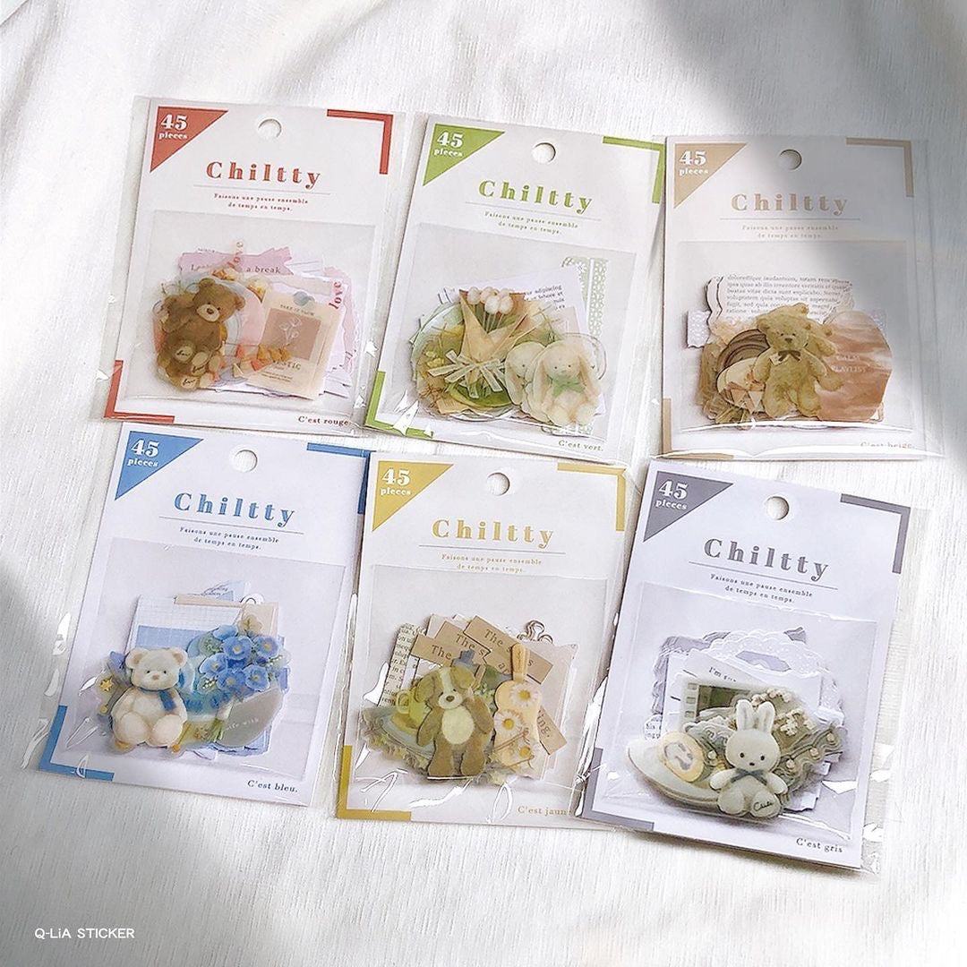 Chiltty Flake Stickers - Green - Techo Treats