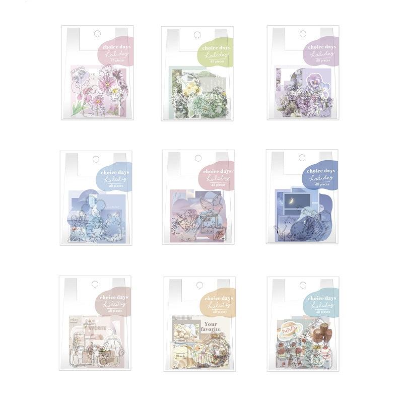 choice days holiday Flake Stickers - Sunset - Techo Treats