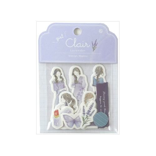 Clair Seal Girl Flake Stickers - Lavender – Techo Treats