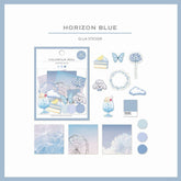Colorfilm Seal Flake Stickers - Horizon Blue - Techo Treats