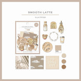 Colorfilm Seal Flake Stickers - Smooth Latte - Techo Treats