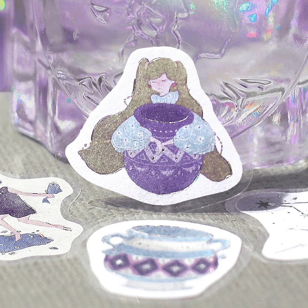 Constellation Girls Foil-stamped Flake Seal - Aquarius, Pisces & Aries - Techo Treats